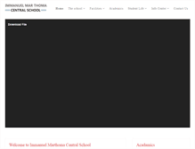 Tablet Screenshot of immanuelmarthomacentralschool.com